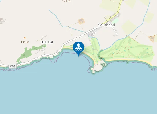 Map of Dunaverty Bay
