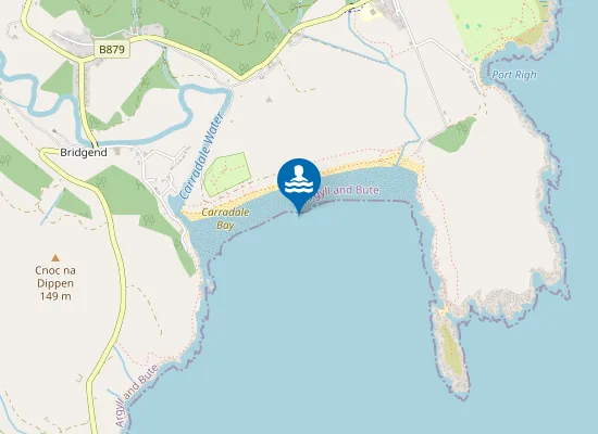 Map of Carradale Bay