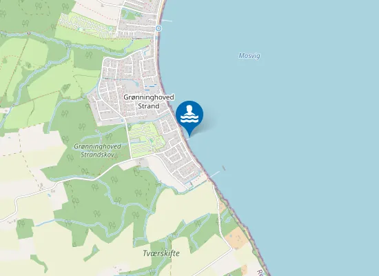 Map of GRØNNINGHOVED STRAND SYD