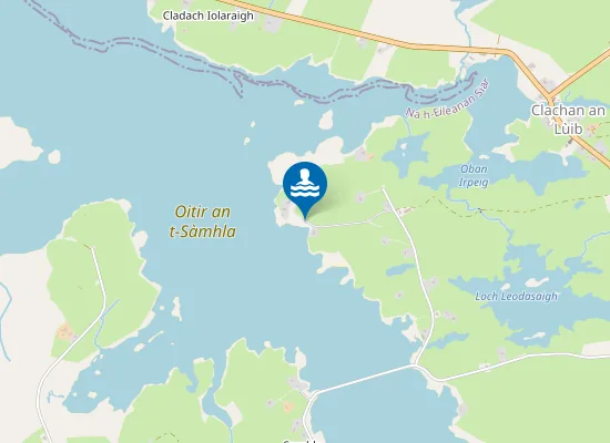 Map of Oitir an t-Sàmhla
