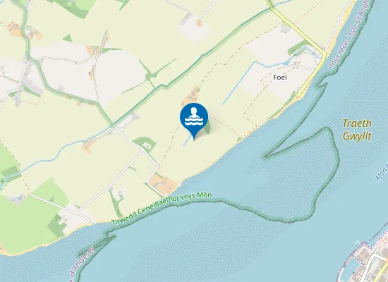 Map of Traeth Gwyllt