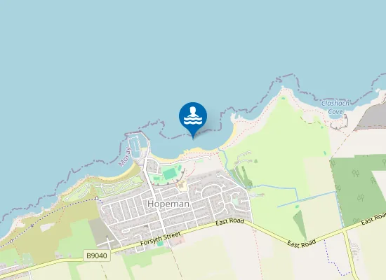 Map of East Beach