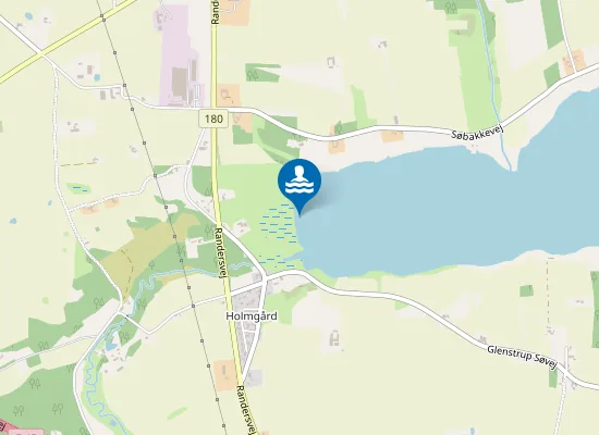 Map of GLENSTRUP SØ - HOLMGAARD