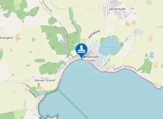 Map of SØNDERBALLE STRAND