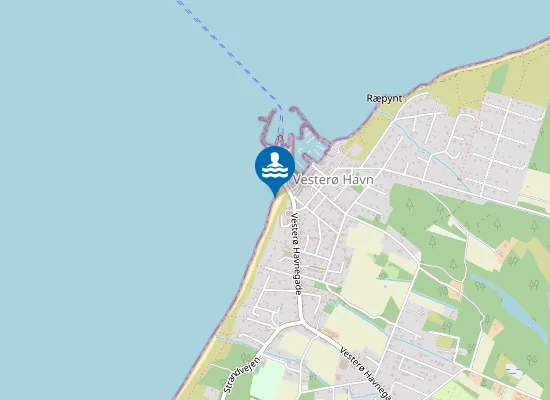 Map of SYD FOR VESTERØ HAVN