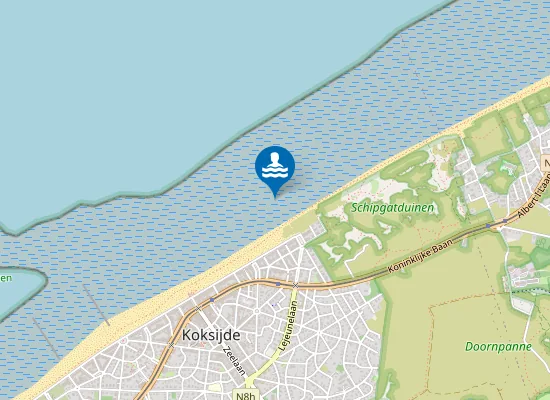 Map of Koksijde Vredestraat