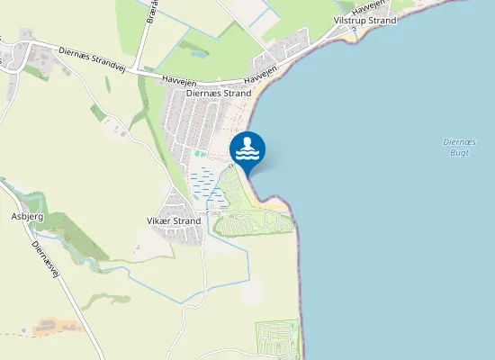 Map of Vikær Strand