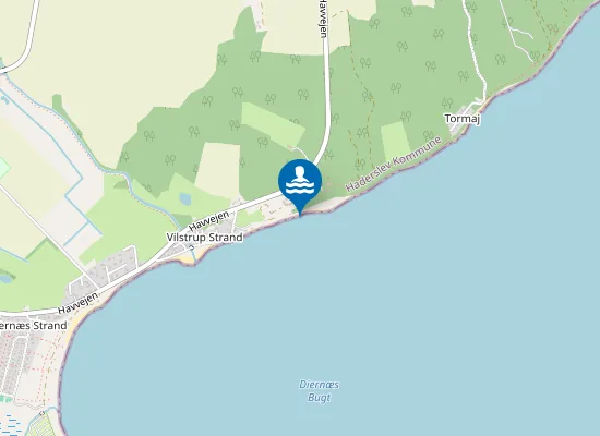Map of Vilstrup Strand, "Helsehjemmet"