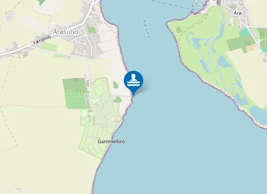 Map of Årøsund, Gammelbro Camping