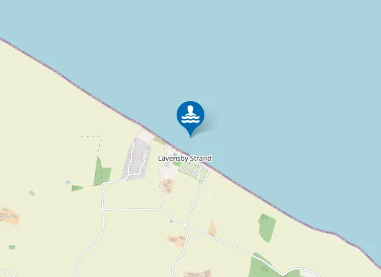 Map of LAVENSBY STRAND