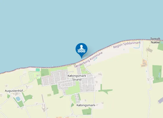 Map of KØBINGSMARK STRAND
