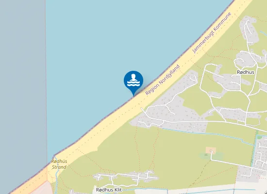 Map of RØDHUS STRAND