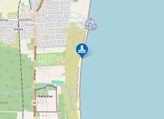 Map of 500M Syd For Aalbæk