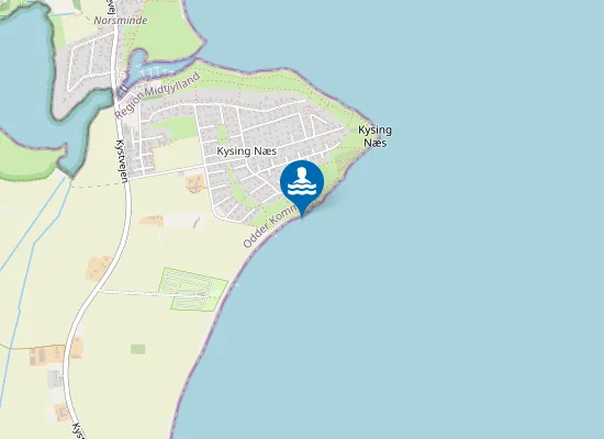 Map of KYSING NÆS
