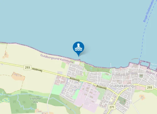 Map of STUBBEKØBING CAMPING