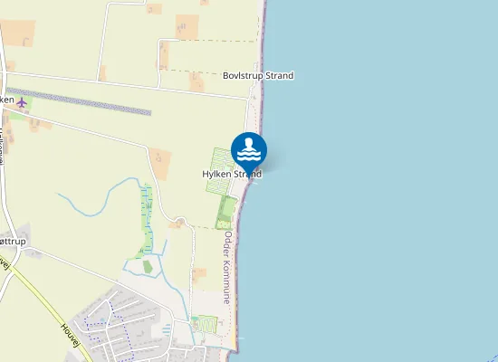 Map of HØLKEN STRAND