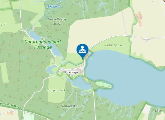 Map of FUSSING SØ