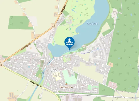 Map of JELS NEDERSØ