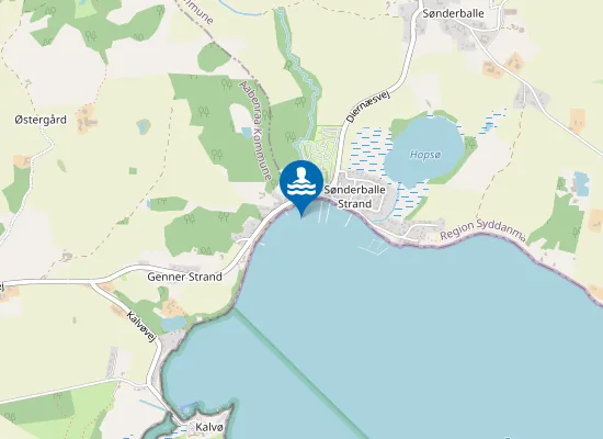 Map of GENNER STRAND