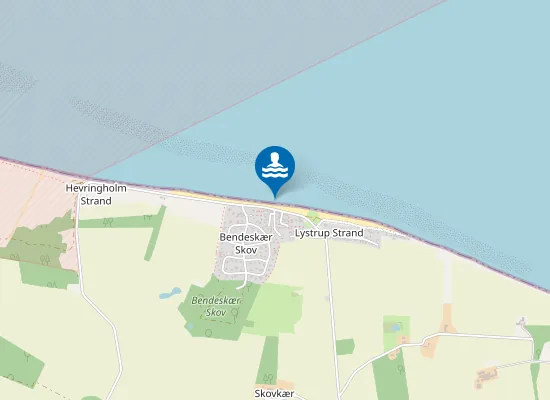 Map of LYSTRUP STRAND