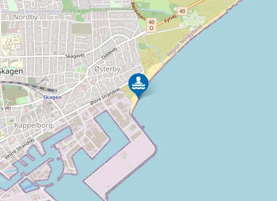 Map of SKAGEN SØNDRE STRAND,V.VIPPEFYR