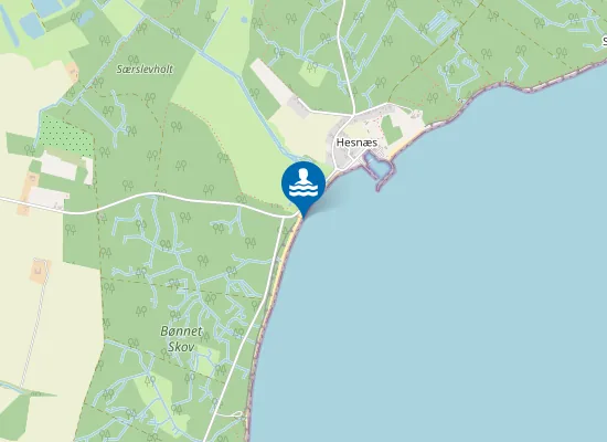 Map of HESNÆS H. SYD