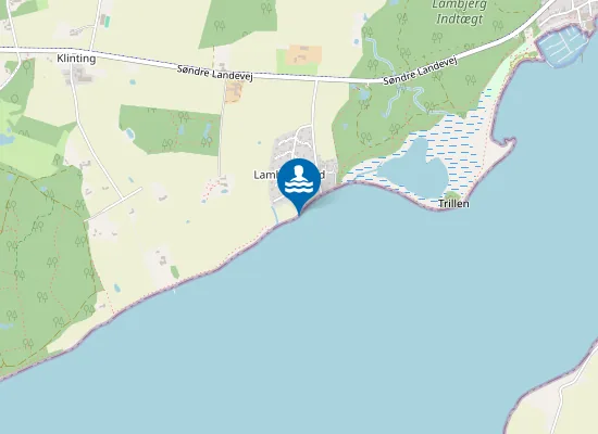 Map of LAMBJERGLUND