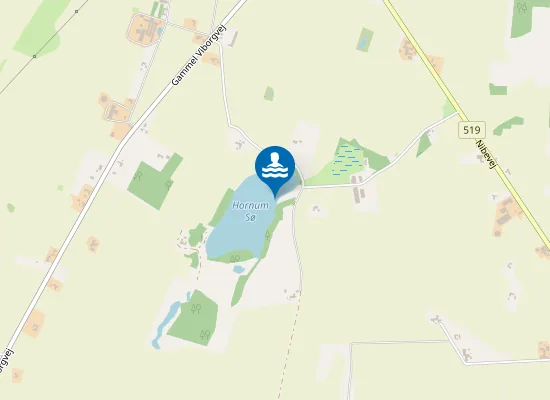 Map of HORNUM SØ