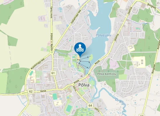 Map of Põlva Paisjärv