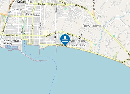 Map of ANATOLIKI KALAMATA - VERGA
