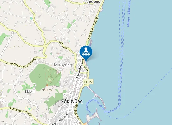 Map of DIMOTIKI AKTI KRYONERIOU