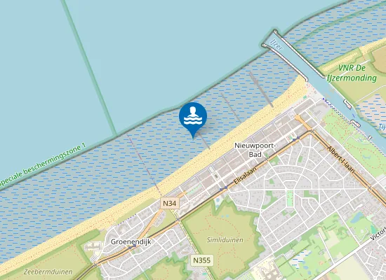 Map of NIEUWPOORT LEOPOLDPLEIN