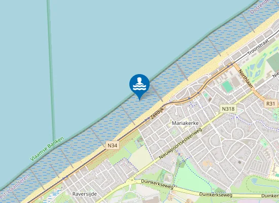 Map of OOSTENDE DIKSMUIDE