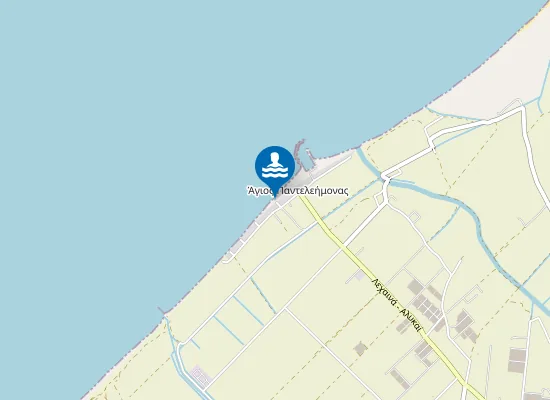 Map of LECHAINA - MYRSINI