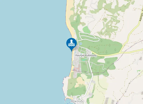 Map of LOUTRA KYLLINIS - KASTRO 1