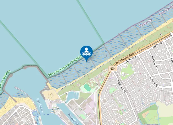 Map of OOSTENDE DUIN EN ZEE
