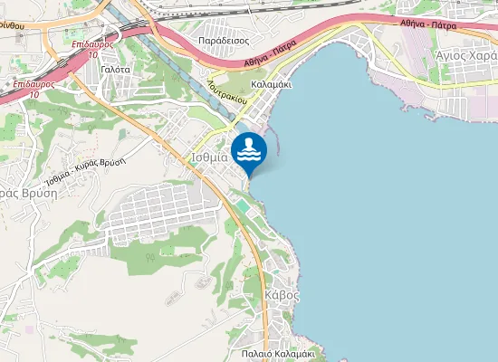 Map of KRYFI AKTI ISTHMIAS