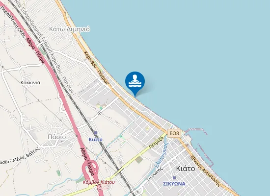 Map of KENTRIKI PARALIA KIATO