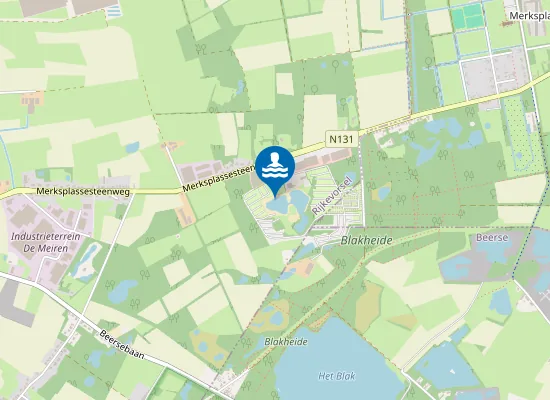 Map of RIJKEVORSEL DE MEIRHEIDE (BREEBOS)