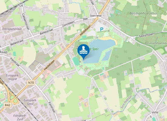 Map of De Ster Zwemdok - Sint Niklaas