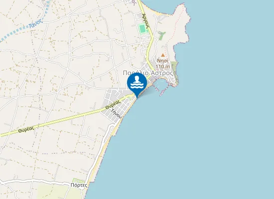 Map of MELIGOU - PARALIO ASTROS