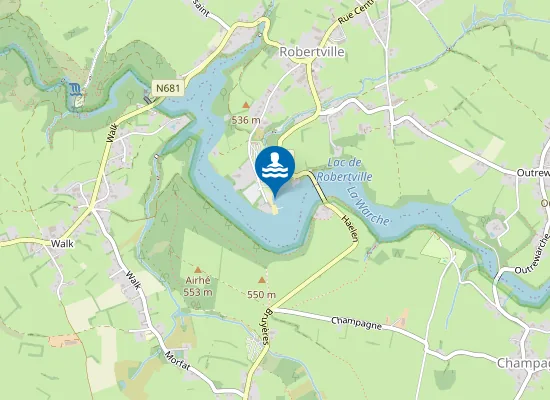 Map of Le Lac De Robertville