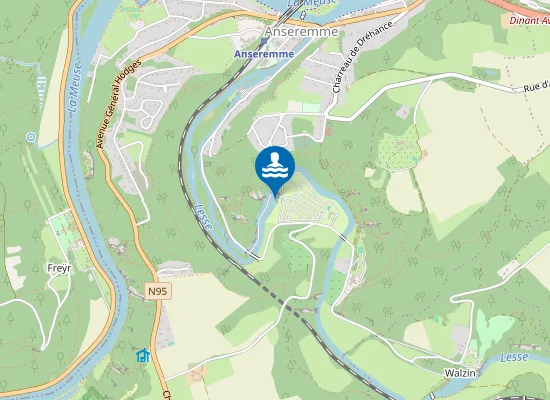 Map of La Lesse À Pont-À-Lesse