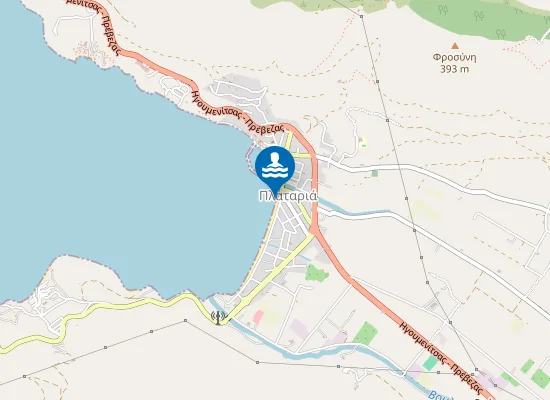 Map of PLATARIA - OIKISMOS