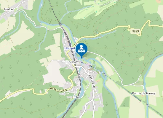 Map of La Lesse À Houyet