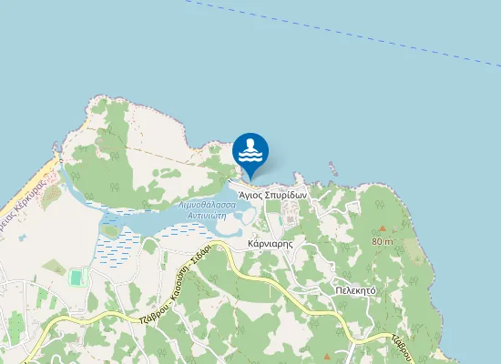 Map of PERITHEIA - AGIOS SPYRIDONAS