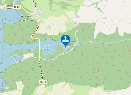 Map of Le Lac Du Ry Jaune