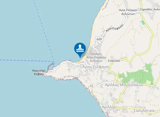 Map of AGIOS STEFANOS