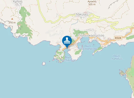 Map of PALAIOKASTRITSA DYTIKA