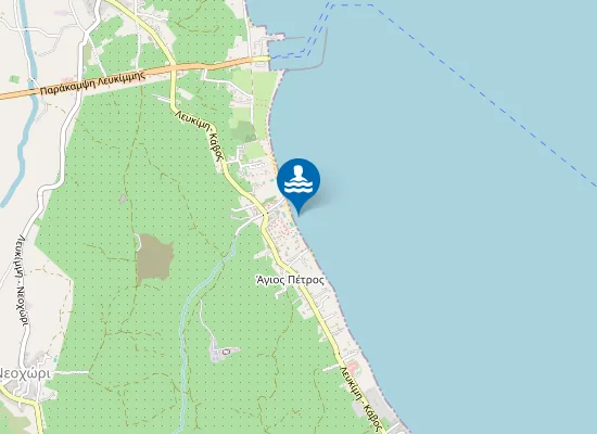 Map of AGIOS PETROS-SOTIRAS-LEFKIMMIS